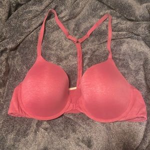Victoria Secret - bra pink heather size 38c front closure